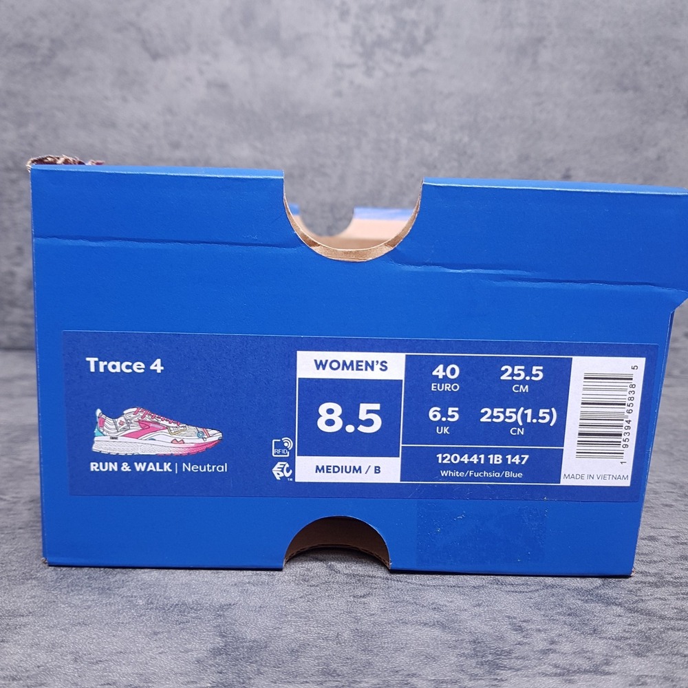 BROOKS Trace 4 Hero Medical Nurse Running Shoes Womens 8.5 B White Pink No Lid - Picture 7 of 7